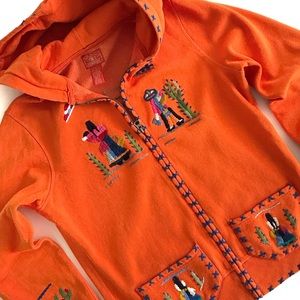 Lucky Brand Embroidered Sweatshirt Hoodie